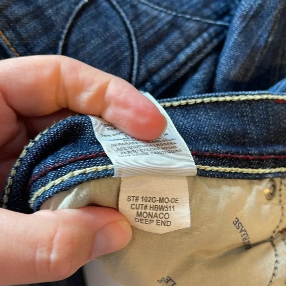 Habitual Monaco Boot Cut Mid Rise Jeans women’s size 31 EUC - Picture 5 of 7